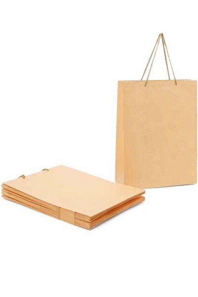 GENERIC4 Plain Gift Bags - 12 Pieces Brown