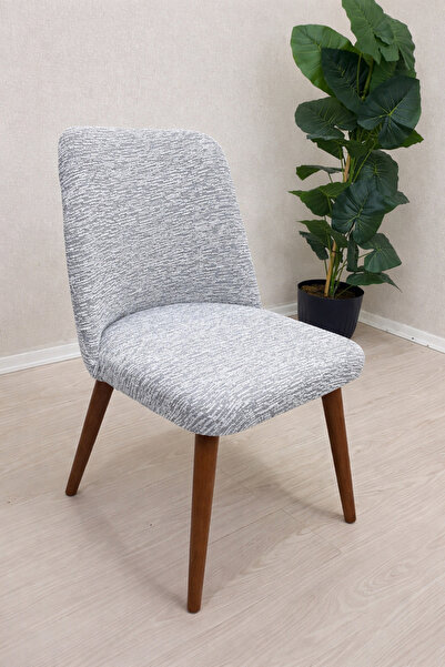 TUCHMALL jakarlı büyük oval sandalye kılıfı - 1 adet