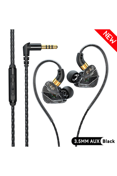 Choice 3.5MM AUX Black(New) 9D Surround HIFI Heavy Bass Headset 3.5MM/Type-C ...