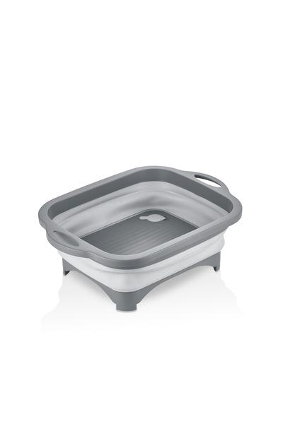 YAZICI Foldable Cutting Board – Gray, Large Size 5.75 Liter Capacity Practica...