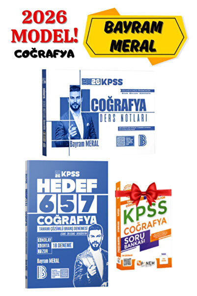 Panem Yayınları Benim Hocam Yayınları 2026 KPSS Bayram Meral Coğrafya Ders No...