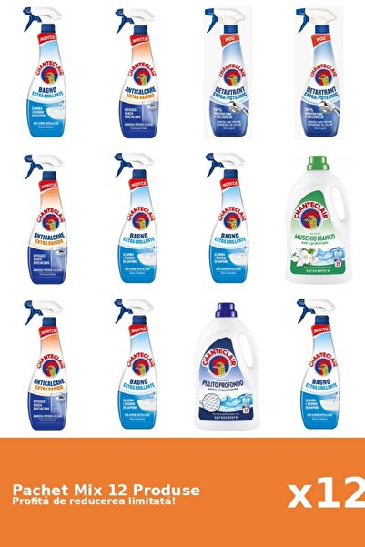 Chanteclair Set 12 Mix Chanteclair: 10 Anticalcar, 2 Detergent