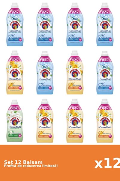 Chanteclair Set 12 Balsam Chanteclair: 6xLotus, 5xPortocale, 1xMosc Alb