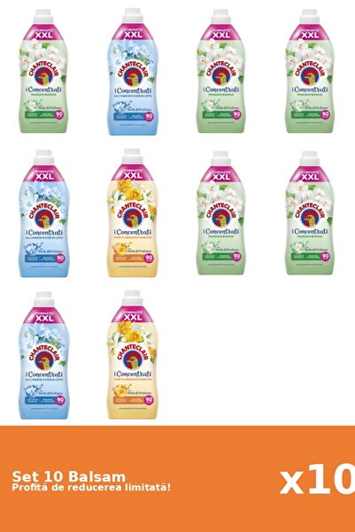 Chanteclair Set 10 Balsam Chanteclair: 5xMosc Alb, 3xLotus, 2xPortocale