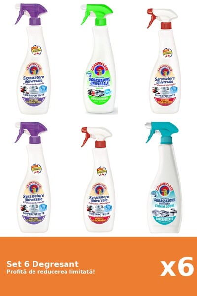 Chanteclair Set 6 Degresant Chanteclair: 1xMosc Alb, 1xLamaie, 2xMarsilia, 1x...