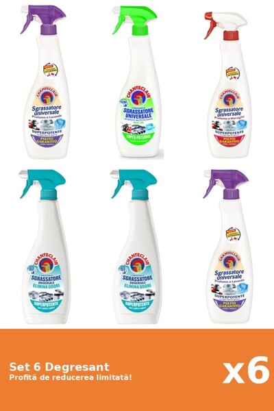 Chanteclair Set 6 Degresant Chanteclair: 2xMosc Alb, 1xLamaie, 1xMarsilia, 2x...