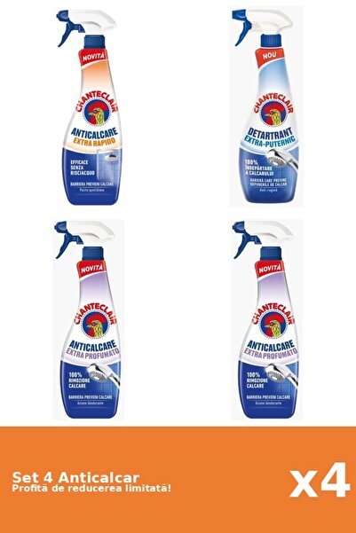 Chanteclair Set of 4 Chanteclair Anti-limescale: 1xRapid, 1xStrong, 2xScented