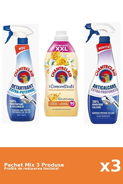 Chanteclair Set 3 Mix Chanteclair: 2 Anticalcar, 1 Balsam