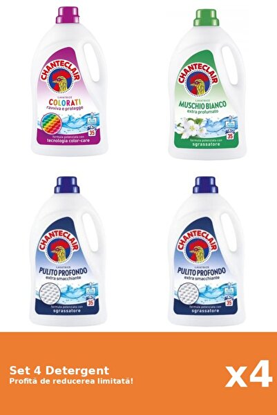 Chanteclair Set 4 Detergent Chanteclair: 1xColor, 1xMosc Alb, 2xClasic