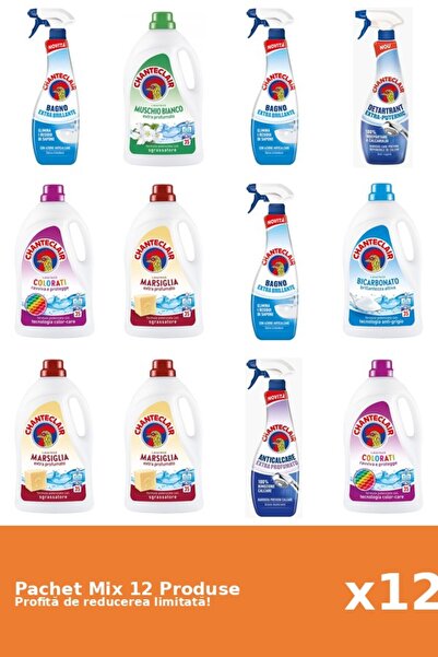 Chanteclair Set 12 Mix Chanteclair: 5 Anticalcar, 7 Detergent