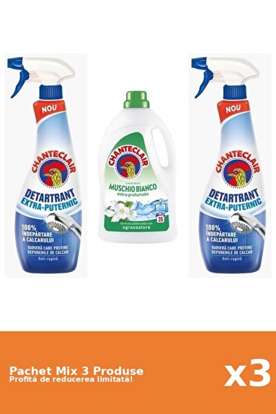 Chanteclair Set 3 Mix Chanteclair: 2 Anticalcar, 1 Detergent