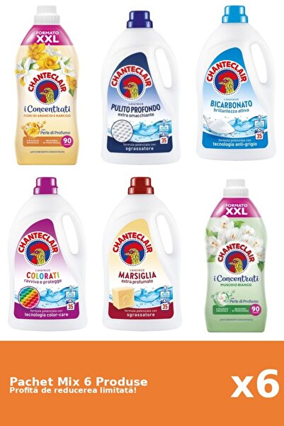Chanteclair Set of 6 Mix Chanteclair: 2 Conditioner, 4 Detergent
