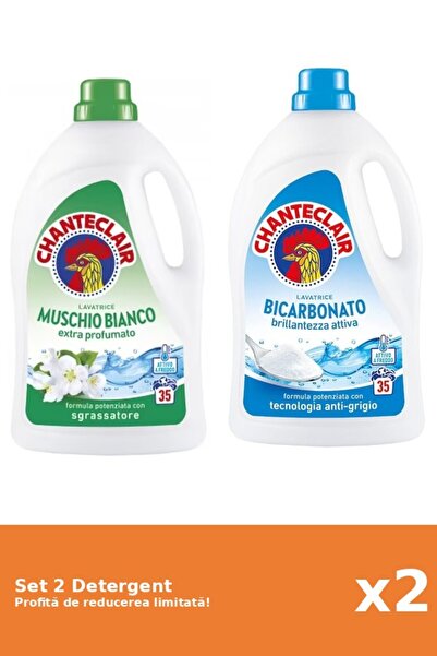 Chanteclair Set 2 Detergent Chanteclair: 1xMosc Alb, 1xBicarbonat