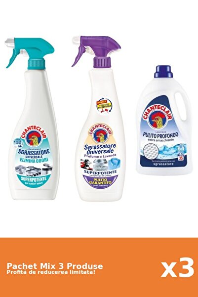 Chanteclair Set 3 Mix Chanteclair: 2 Degresant, 1 Detergent
