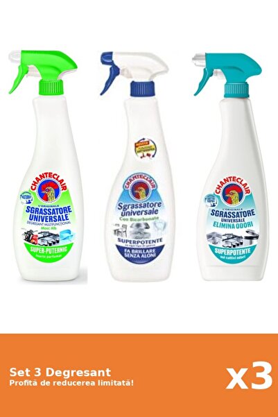 Chanteclair Set 3 Degresant Chanteclair: 1xLamaie, 1xBicarbonat, 1xAntiMiros