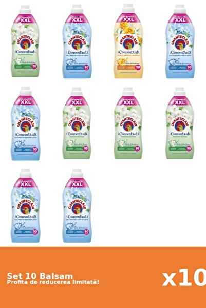 Chanteclair Set 10 Balsam Chanteclair: 4xMosc Alb, 5xLotus, 1xPortocale