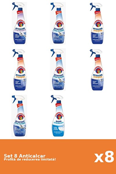 Chanteclair Set 8 Anticalcar Chanteclair: 1xParfumat, 3xPuternic, 3xRapid, 1x...
