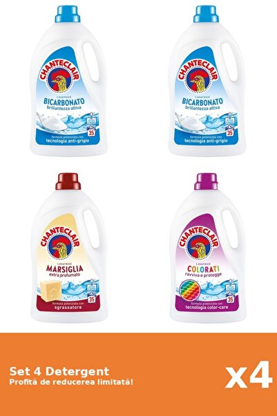 Chanteclair Set 4 Detergent Chanteclair: 2xBicarbonat, 1xMarsilia, 1xColor