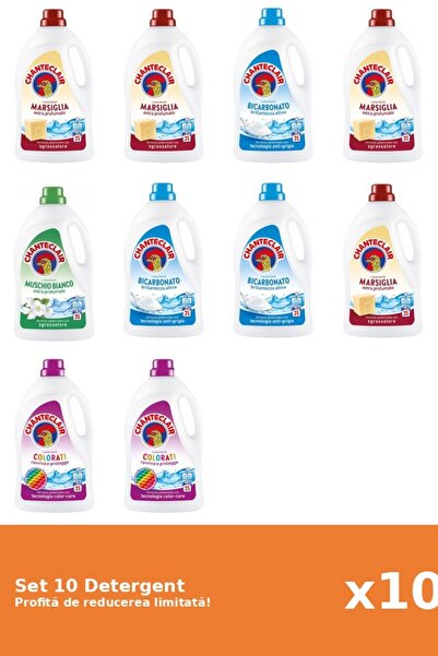 Chanteclair Set 10 Detergent Chanteclair: 4xMarsilia, 3xBicarbonat, 1xMosc Al...