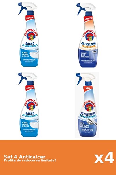 Chanteclair Set of 4 Chanteclair Anti-limescale: 2xClassic, 1xRapid, 1xPowerful