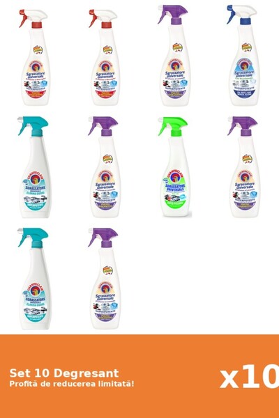 Chanteclair Set 10 Degresant Chanteclair: 2xMarsilia, 2xMosc Alb, 1xBicarbona...