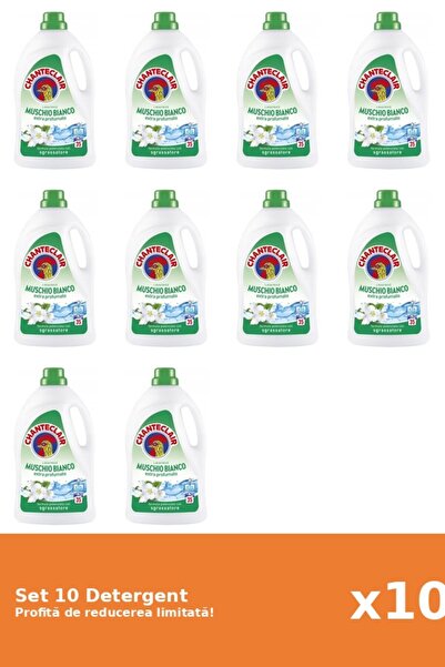 Chanteclair Set 10 Detergent Mosc Alb, 1575 ml
