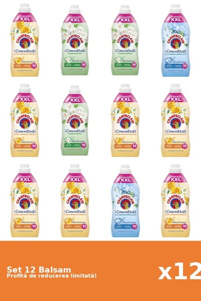 Chanteclair Set 12 Balsam Chanteclair: 7xPortocale, 3xMosc Alb, 2xLotus