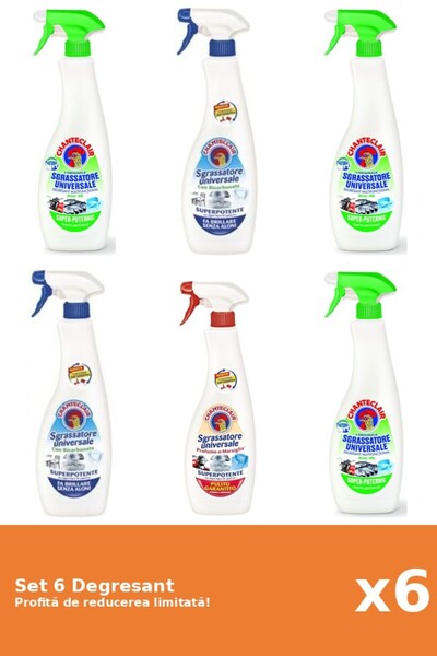 Chanteclair Set 6 Degresant Chanteclair: 3xLamaie, 2xBicarbonat, 1xMarsilia