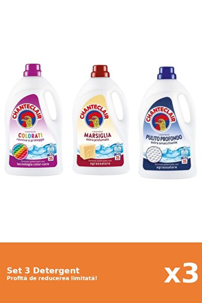 Chanteclair Set 3 Detergent Chanteclair: 1xColor, 1xMarsilia, 1xClasic