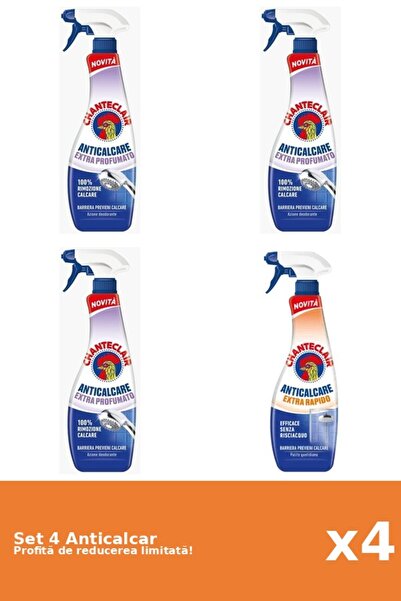 Chanteclair Set of 4 Chanteclair Anti-limescale: 3xScented, 1xRapid