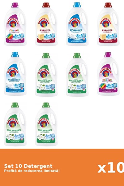 Chanteclair Set 10 Detergent Chanteclair: 2xColor, 2xMarsilia, 2xBicarbonat, ...