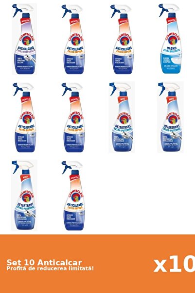 Chanteclair Set 10 Anticalcar Chanteclair: 1xParfumat, 5xRapid, 1xClasic, 3xP...