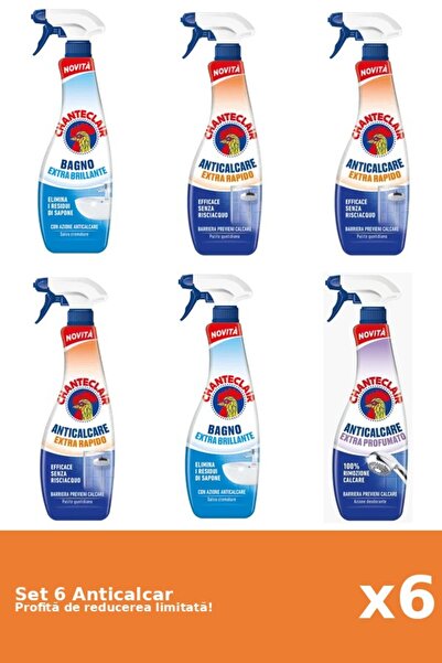Chanteclair Set of 6 Chanteclair Anti-limescale: 2xClassic, 3xRapid, 1xScented