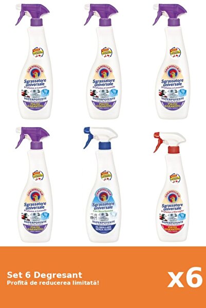 Chanteclair Set 6 Degresant Chanteclair: 2xMosc Alb, 2xLavanda, 1xBicarbonat,...