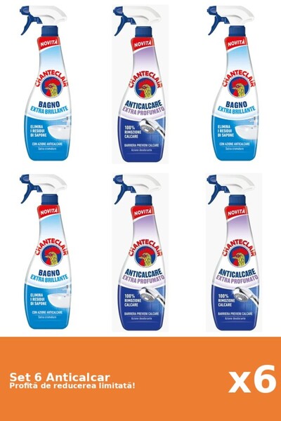 Chanteclair Set 6 Anticalcar Chanteclair: 3xClasic, 3xParfumat