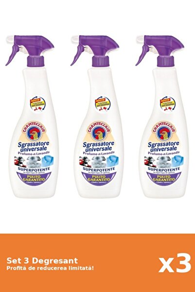 Chanteclair Set 3 White Musk Degreaser, 600 ml