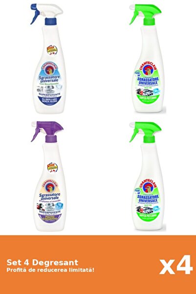 Chanteclair Set of 4 Chanteclair Degreaser: 1xBicarbonate, 2xLemon, 1xLavender