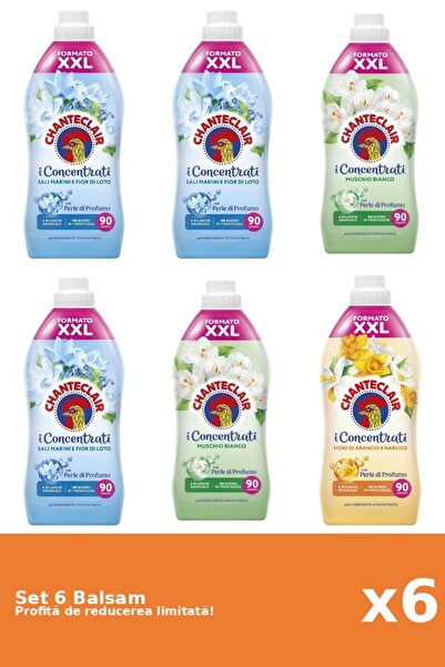 Chanteclair Set 6 Chanteclair Balm: 3xLotus, 2xWhite Musk, 1xOrange