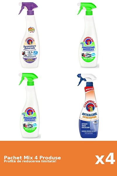 Chanteclair Set of 4 Chanteclair Mix: 3 Degreaser, 1 Anti-limescale