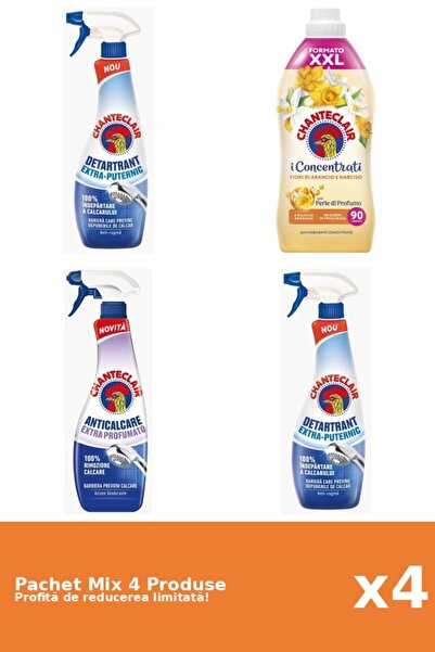 Chanteclair Set 4 Chanteclair Mix: 3 Anti-limescale, 1 Conditioner