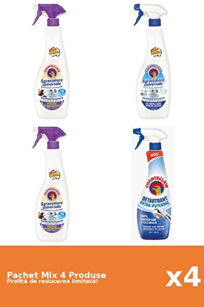 Chanteclair Set 4 Mix Chanteclair: 3 Degresant, 1 Anticalcar