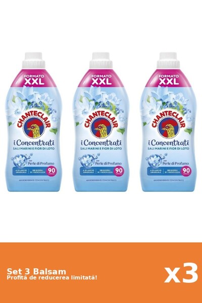 Chanteclair Set of 3 Lotus Conditioner, 1800 ml