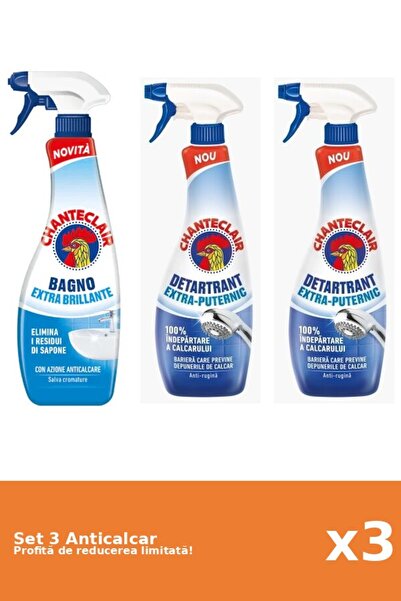 Chanteclair Set 3 Anticalcar Chanteclair: 1xClasic, 2xPuternic