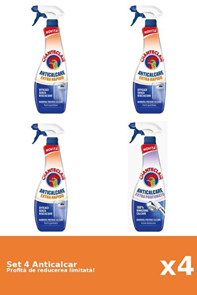 Chanteclair Set of 4 Chanteclair Anti-limescale: 3xRapid, 1xScented