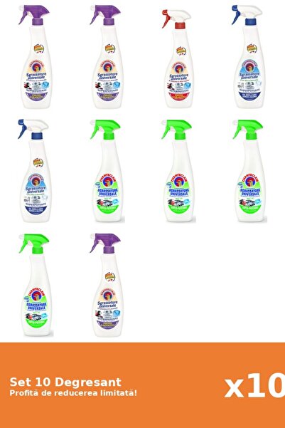 Chanteclair Set 10 Degresant Chanteclair: 2xMosc Alb, 1xMarsilia, 2xBicarbona...