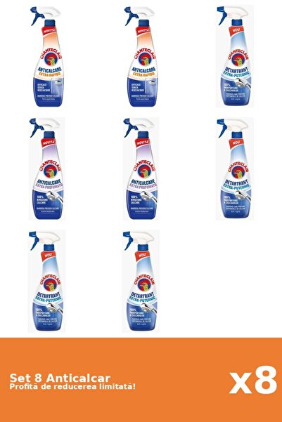 Chanteclair Set of 8 Chanteclair Anti-limescale: 2xRapid, 4xStrong, 2xScented