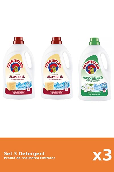 Chanteclair Set 3 Detergent Chanteclair: 2xMarsilia, 1xMosc Alb
