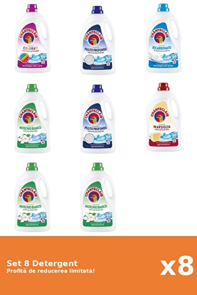 Chanteclair Set 8 Detergent Chanteclair: 1xColor, 2xClasic, 1xBicarbonat, 3xM...