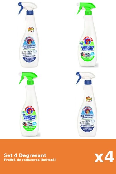 Chanteclair Set of 4 Chanteclair Degreaser: 2xBicarbonate, 2xLemon