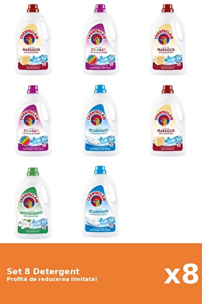 Chanteclair Set 8 Detergent Chanteclair: 3xMarsilia, 2xColor, 2xBicarbonat, 1...
